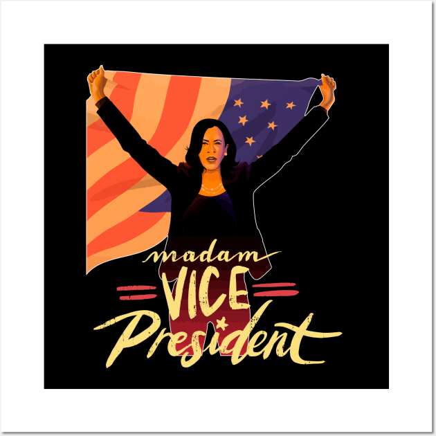 Kamala Harris - Madam Vice President Wall Art by Nashida Said